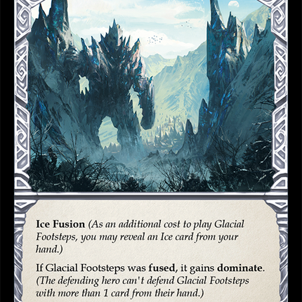 Glacial Footsteps (Yellow) [ELE017] (Tales of Aria)  1st Edition Rainbow Foil
