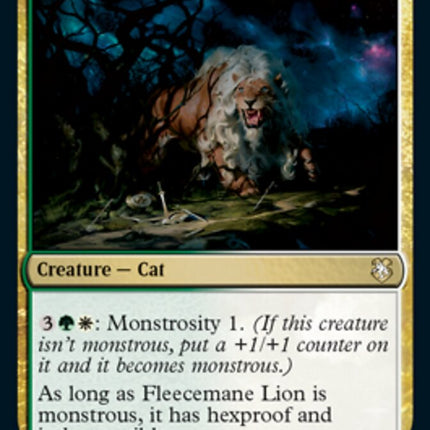 Fleecemane Lion [Dungeons & Dragons: Adventures in the Forgotten Realms Commander]