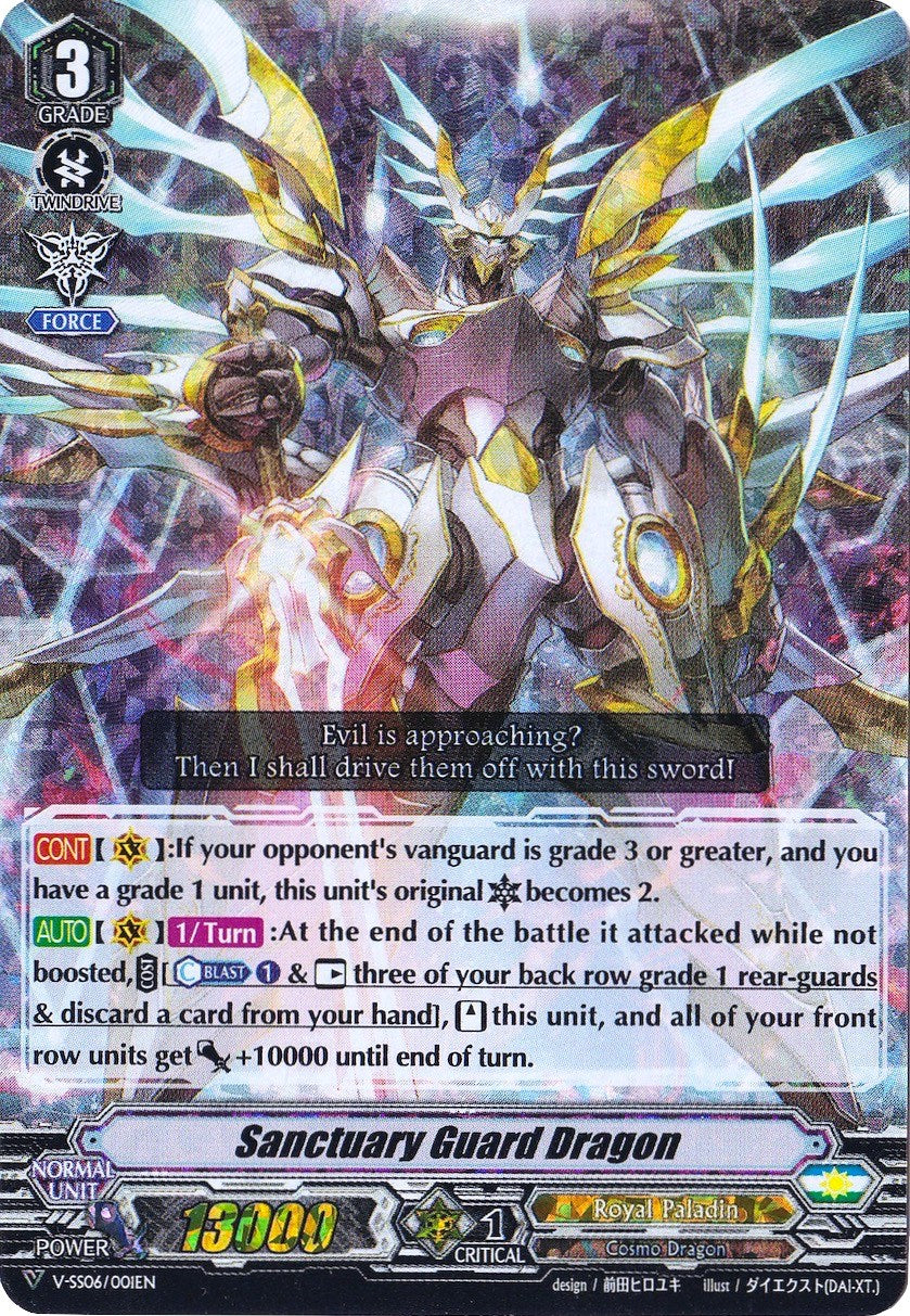 Sanctuary Guard Dragon (Vanguard Rare) (V-SS06/001EN) [Valiant Sanctua –  TokenMTG