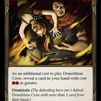Demolition Crew (Red) [WTR179-C] (Welcome to Rathe)  Alpha Print Rainbow Foil