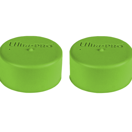 Ultra PRO: Playmat Tube Caps - Bright Green (2-Pack)
