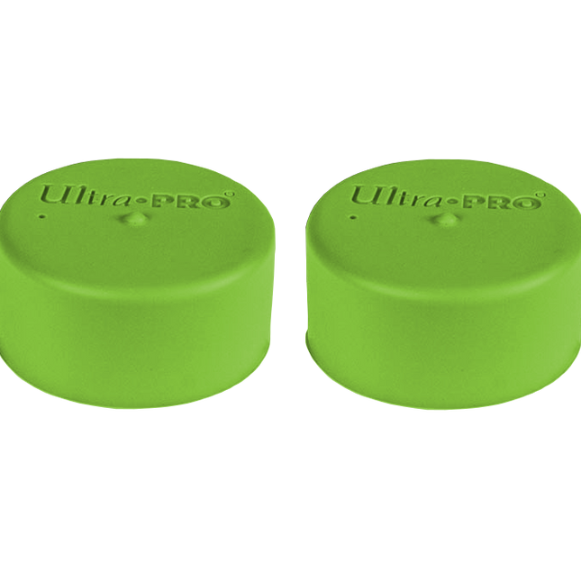 Ultra PRO: Playmat Tube Caps - Bright Green (2-Pack)