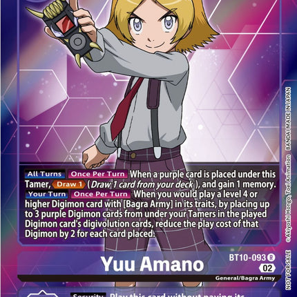 Yuu Amano [BT10-093] (Box Topper) [Xros Encounter]