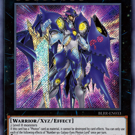 Number 90: Galaxy-Eyes Photon Lord [BLRR-EN033] Secret Rare