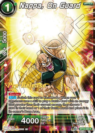 Nappa, on Guard (BT15-085) [Saiyan Showdown Prerelease Promos]