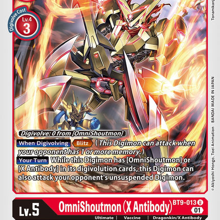 OmniShoutmon (X Antibody) [BT9-013] [X Record]