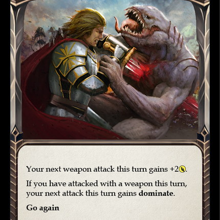Push Forward (Yellow) [CRU095] (Crucible of War)  1st Edition Rainbow Foil