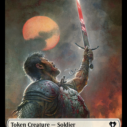 Soldier (0009) // Daretti, Scrap Savant Emblem Double-Sided Token [Commander Masters Tokens]