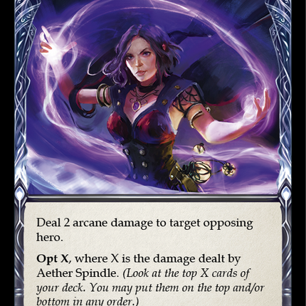 Aether Spindle (Blue) [U-ARC128] (Arcane Rising Unlimited)  Unlimited Rainbow Foil