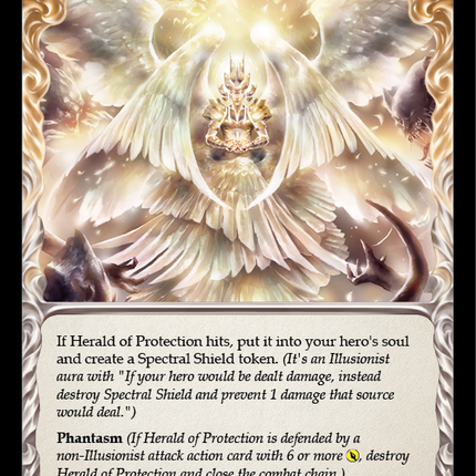 Herald of Protection (Yellow) [U-MON015-RF] (Monarch Unlimited)  Unlimited Rainbow Foil
