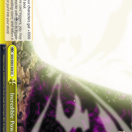 Incredible Power (SDS/SX03-024 CC) [The Seven Deadly Sins]