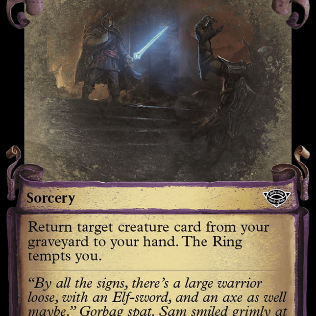 Sam's Desperate Rescue [The Lord of the Rings: Tales of Middle-Earth Showcase Scrolls]