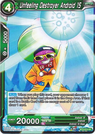 Unfeeling Destroyer Android 15 (BT3-073) [Cross Worlds]
