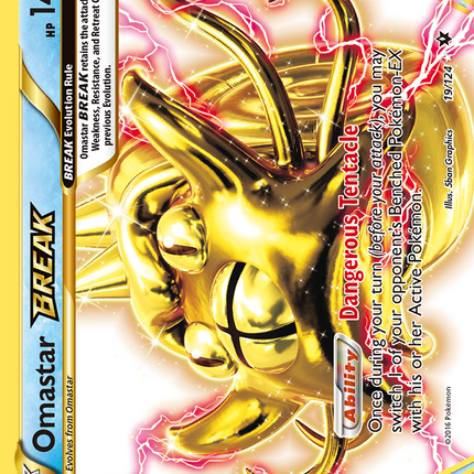 Omastar BREAK (19/124) [XY: Fates Collide]