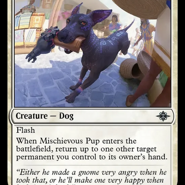 Mischievous Pup [The Lost Caverns of Ixalan]