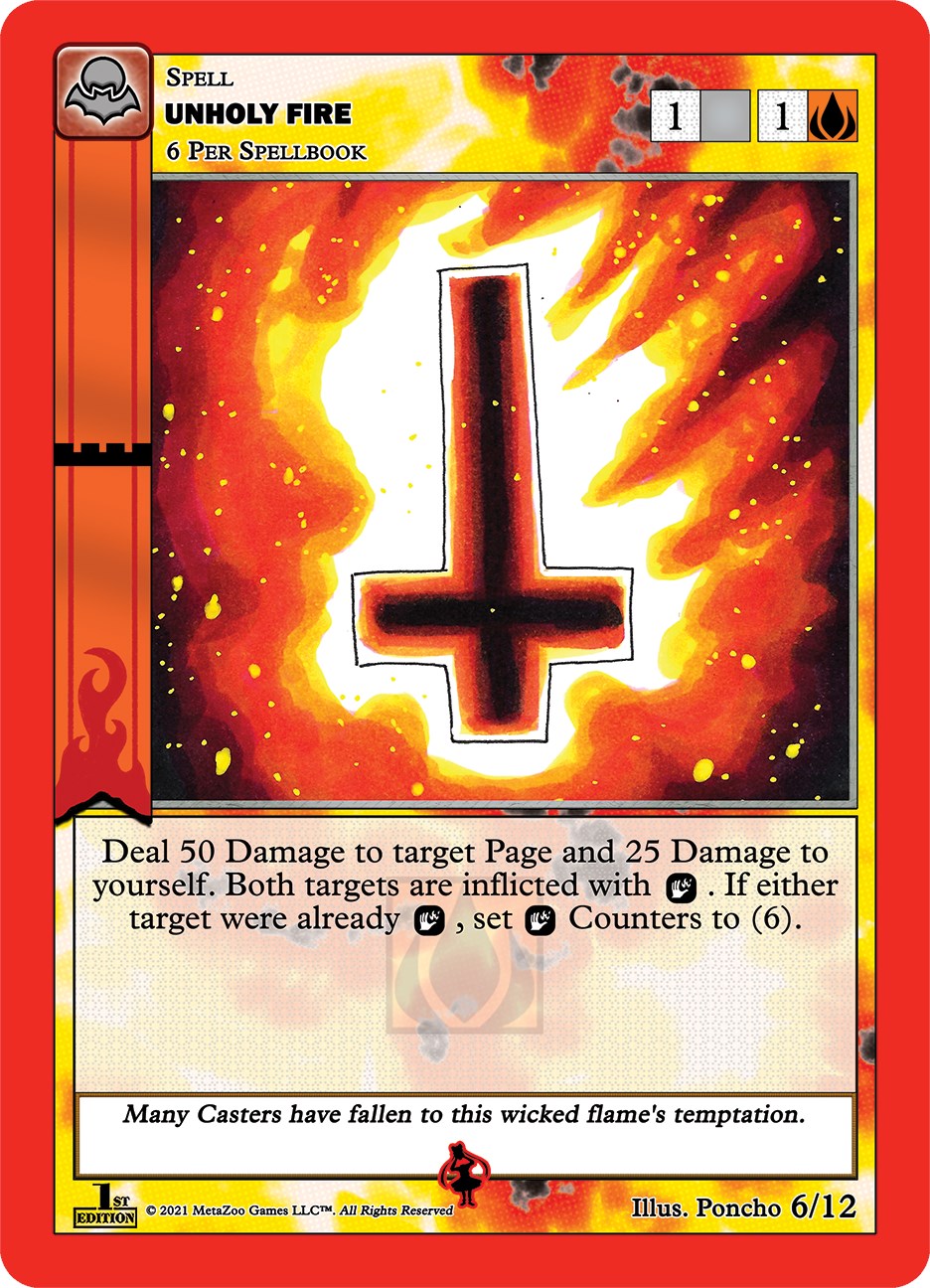 Unholy Fire (Headless Annie) [Cryptid Nation: Nightfall First Edition –  TokenMTG