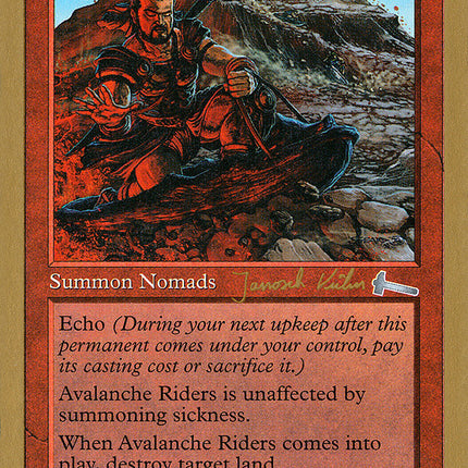 Avalanche Riders (Janosch Kuhn) [World Championship Decks 2000]