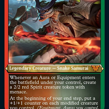 Chishiro, the Shattered Blade (Showcase Display Commander) [Kamigawa: Neon Dynasty Commander]