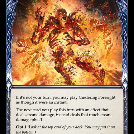 Cindering Foresight (Blue) [U-CRU167] (Crucible of War Unlimited)  Unlimited Normal