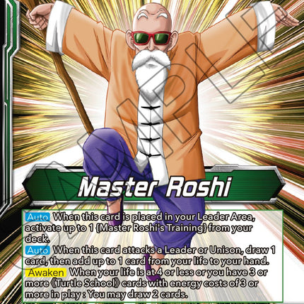 Master Roshi // Son Goku, Krillin, Yamcha, & Master Roshi, Reunited (BT18-059) [Dawn of the Z-Legends]