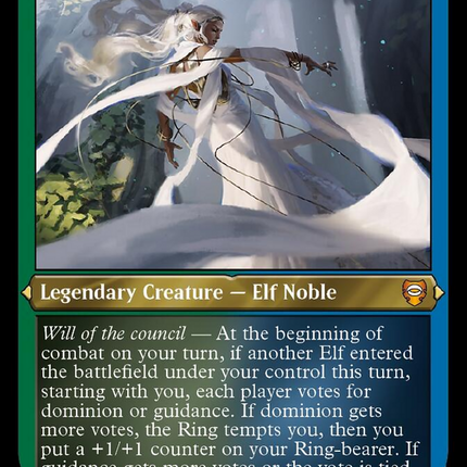 Galadriel, Elven-Queen (Display Commander) [The Lord of the Rings: Tal TokenMTG Galadriel, Elven-Queen (Display Commander) [The Lord of the Rings: Tal TokenMTG