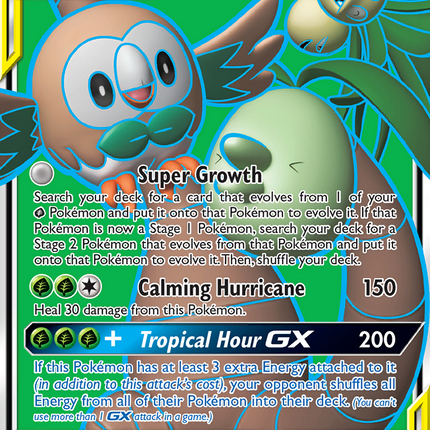 Rowlet & Alolan Exeggutor GX (214/236) [Sun & Moon: Unified Minds]