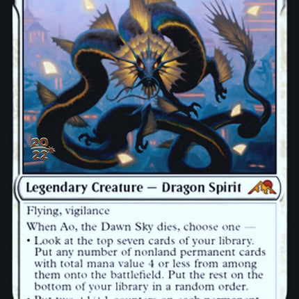 Ao, the Dawn Sky [Kamigawa: Neon Dynasty Prerelease Promos]
