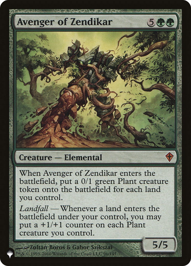 mtg zendikar card list Avenger of Zendikar [The List] – TokenMTG