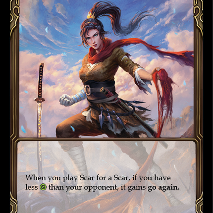 Scar for a Scar [FAB015] (Promo)  1st Edition Rainbow Foil