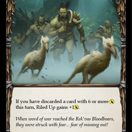Riled Up (Blue) [U-CRU018] (Crucible of War Unlimited)  Unlimited Rainbow Foil