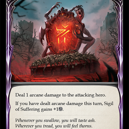 Sigil of Suffering (Blue) [ELE229] (Tales of Aria)  1st Edition Rainbow Foil