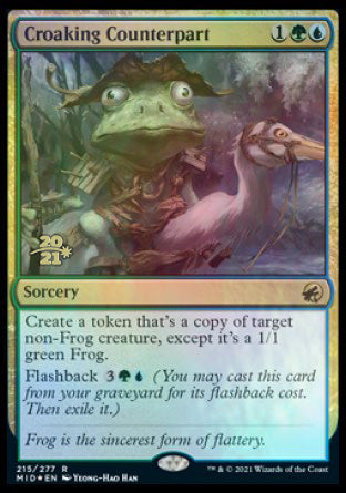 Croaking Counterpart [Innistrad: Midnight Hunt Prerelease Promos] – TokenMTG