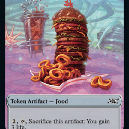 Clown Robot (003) // Food (011) Double-Sided Token [Unfinity Tokens]