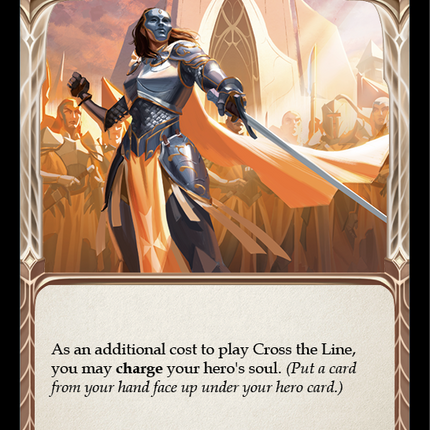Cross the Line (Blue) [MON047] (Monarch)  1st Edition Normal