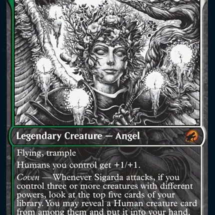 Sigarda, Champion of Light (Showcase) [Innistrad: Midnight Hunt] – TokenMTG