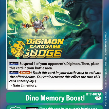 Dino Memory Boost! [BT7-102] (Judge Pack 3) [Next Adventure Promos]