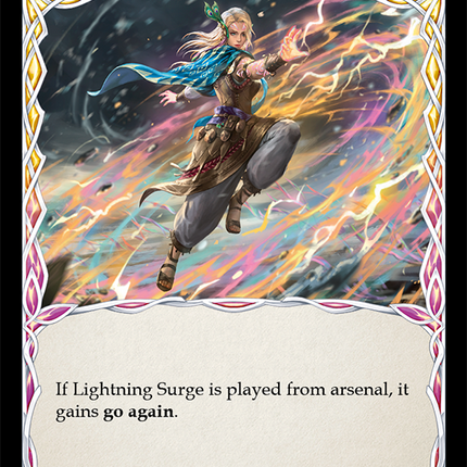 Lightning Surge (Yellow) [ELE190] (Tales of Aria)  1st Edition Rainbow Foil