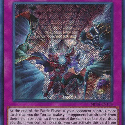 Evenly Matched [MP18-EN154] Secret Rare