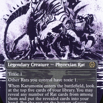 Karumonix, the Rat King (Borderless Ichor) [Phyrexia: All Will Be One]