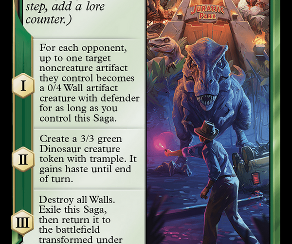 welcome to jurassic park mtg card Magic The Gathering - The Lost Caverns of Ixalan welcome to jurassic park mtg