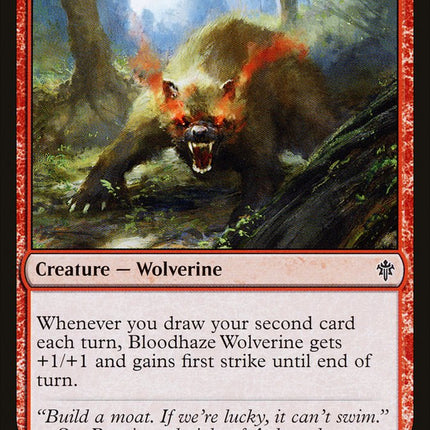 Bloodhaze Wolverine [Throne of Eldraine]