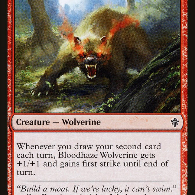 Bloodhaze Wolverine [Throne of Eldraine]