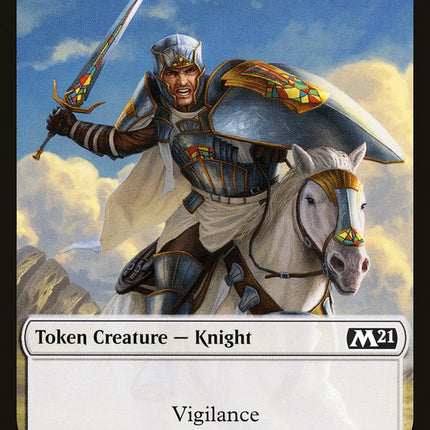 Goblin Wizard // Knight Double-Sided Token [Core Set 2021 Tokens]