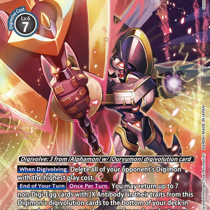 alphamon digimon card Alphamon: Ouryuken [BT9-111] (Alternate Art) [X Record] – TokenMTG
