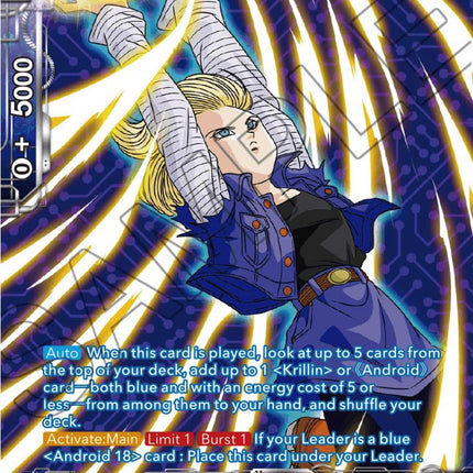 Android 18, Gearing Up for Battle (Silver Foil) (BT20-042) [Power Abso TokenMTG Android 18, Gearing Up for Battle (Silver Foil) (BT20-042) [Power Abso TokenMTG