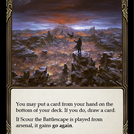 Scour the Battlescape (Blue) [U-WTR196] (Welcome to Rathe Unlimited)  Unlimited Rainbow Foil