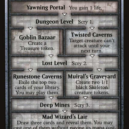 mtg oversized dungeon cards of the Mad Mage Token (Oversized) Price Oversized dungeons card set for