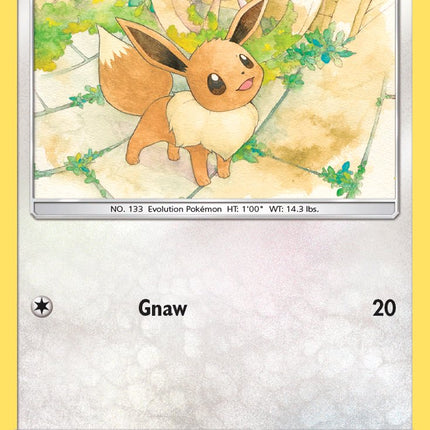 Eevee (155/214) (Let's Play, Eevee Cracked Ice Holo) (Theme Deck Exclusives) [Sun & Moon: Lost Thunder]