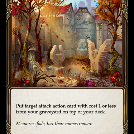 Memorial Ground (Yellow) [MON304-RF] (Monarch)  1st Edition Rainbow Foil