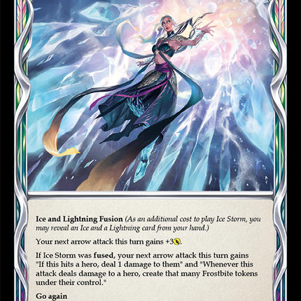 Ice Storm [ELE037] (Tales of Aria)  1st Edition Rainbow Foil